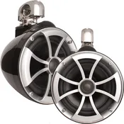 Wet Sounds ICON 8" Refurbished Black Swivel Clamp Tower Speakers- Pair