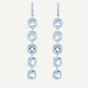 Aqua Dangle Earrings