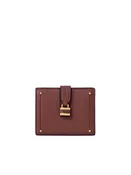 Paddington square wallet in grained leather