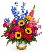 A Living Light Pedestal Arrangement