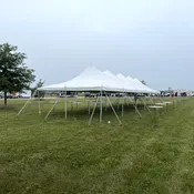 20′ x 60′ Rope and Pole Tent | Elite | 1,200 sq. ft.