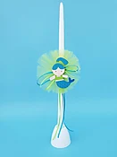 15" Easter Lambatha Candle - Choose Your Decoration  (Ladybug, Butterfly, Mermaid, Unicorn)