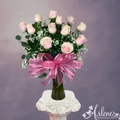 Signature Dozen Pink Roses