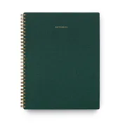 Appointed 3-Subject Notebook - Lined, Hunter Green