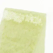 Sheer Circle Sequinned Tulle - Seedling (Pieces)