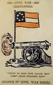 Vintage 1961 Civil War Centennial Series Keep Your Powder Dry Cover Stamped Envelope ✉️