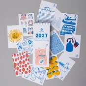2027 Tear-off Postcard Illustrated Calendar -Phoebe Wahl