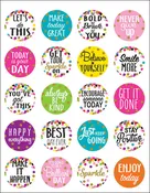 Confetti Words to Inspire Planner Stickers