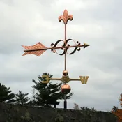 Arrow w/ Fleur de Lis Weathervane 374