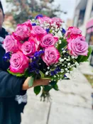 12 Lavender Roses Bouquet