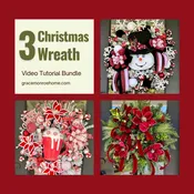Christmas Wreath Tutorial Bundle
