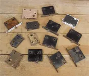 14 Locks Rim Night Latch Dead Bolt Architectural Salvage Door Hardware Mortise Z