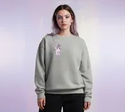 Thunderbolt bunny gray Unisex Premium Sweatshirt