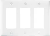 3 Decorator Wall Plate 3 Gang White