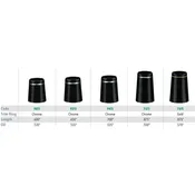 .355" Tapered Iron Ferrules - Trim Rings