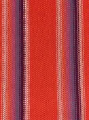 Coral Orange/Crimson/Shadow Blue/Multi 100% Cotton Baja Blanket Vertical Stripe Weave Woven - Robert Kaufman - 44W