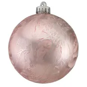 100MM FEATHER SMOOTH BALL ORN./BLUSH