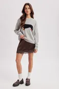 a delicate balance mini skirt - espresso