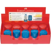 10 ct Grip Trio Pencil Sharpeners, red, blue