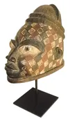 Wood Yaruba Male Mask - Nigeria — WAJ Collectibles