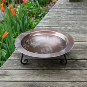 18" Classic Copper Birdbath & Short Stand — Achla Designs Products | Unique Home & Garden Décor, Tools & Accessories —  Achla Designs  |  Minuteman International