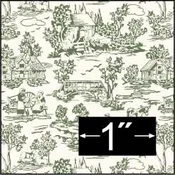 1FR103 - Green Toile Champagne