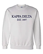 Kappa Delta White Sweatshirt