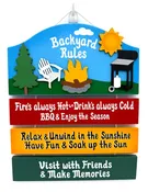 Backyard Rules Sign