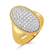 2-Tone Pave Diamond Ring by Doves