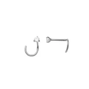 10k Solid Gold 2mm CZ Nose Stud