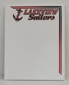 4.25" x 5.5" Lakeview Sailors Notepad — Custom Corner Printing