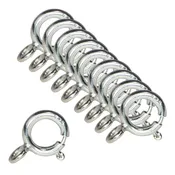 10/Pk 5 MM Spring Ring Closed Ring Sterling Silver 6.7gm