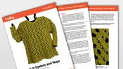 3D Eyelets and Nops (Machine Knitting)