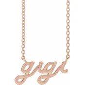 Custom Script Name Necklace — Shannon's Fine Jewelry