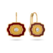 Agate & Jade Buckle Earrings