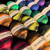 Wholesale Felted Soap SHADOW BLEND PACK: Rainbow & Black Gift Soap