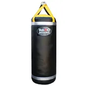 4 FT 135 LB Boxing Punching Heavy Bag Black & Yellow & Silver