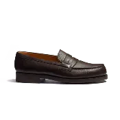 180 Loafer [Men Coffee caviar grain calfskin]