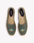 Men's Original Espadrille | Embroidery | Cardenxe - Vintage Green
