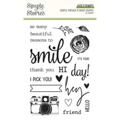 Flower Shoppe Stamps - Simple Vintage - Simple Stories