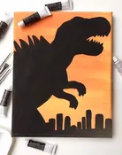 Art To Go paint kit "Godzilla" | The Painted Petal | Art Design Studio | Sanford NC