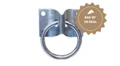 Zinc Plated Cross Tie Ring & Plate, Bag of 50