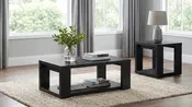 Pavone Open-Shelf Coffee and End Table Set