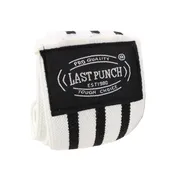 Last Punch 78" White & Black Knee Wraps Leg Support Weight Lifting Bandage Firm Strap