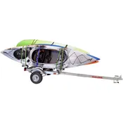 Malone EcoLight Trailer with Kayak Stacker Carries 4 Kayaks