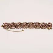 Hollycraft 1950's Violet and Crystal Bracelet