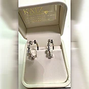 14K White Gold Earrings w/ 0.28 CT Lab Grown Diamonds