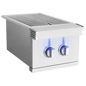 American Made Grills Atlas Double Side Burner Natural Gas - ATSSB2-NG