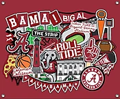 ALABAMA DOODLE SPIRIT BANNER-58" X 47"-AL5002
