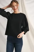 3/4 Sleeve Solid Top - LAST ONES FINAL SALE